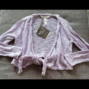 Matilda Jane girls 4t purple sweater -NEW